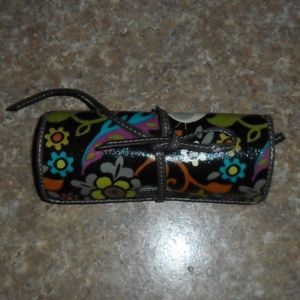Fossil Key-Per Oilcloth Floral Jewelry Travel Case